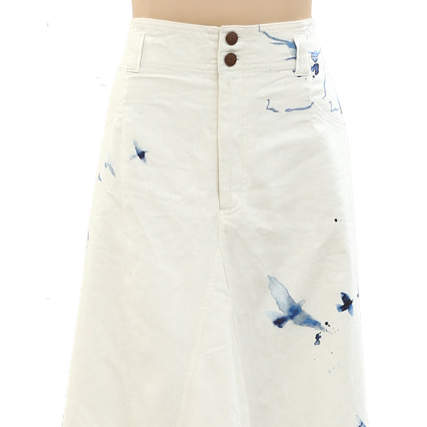 Anthropologie Pilcro x Manel Villalonga Sailcloth Maxi Skirt