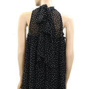 Maeve Anthropologie Ruffle Polka Dot Mini Dress