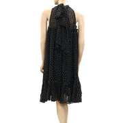 Maeve Anthropologie Ruffle Polka Dot Mini Dress