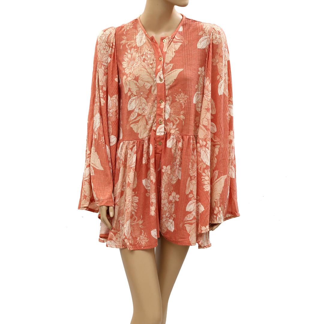 Free People Intimately Tropical Staycation Romper