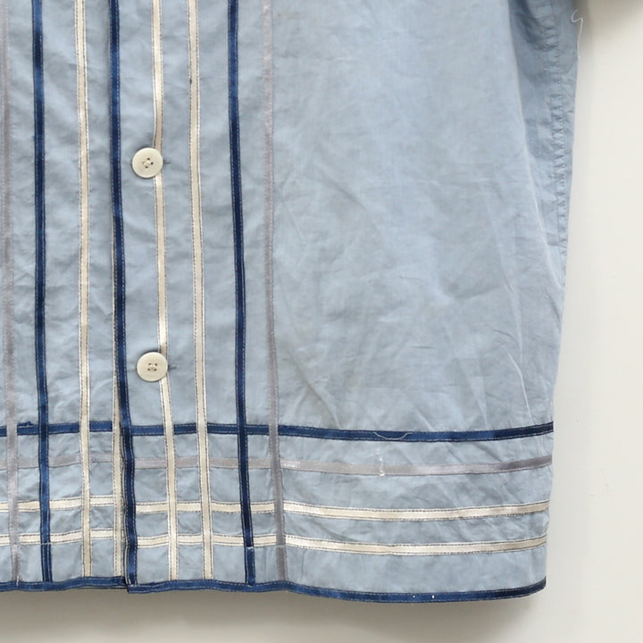 Bode Ribbon Plaid Short Sleeve Shirt
