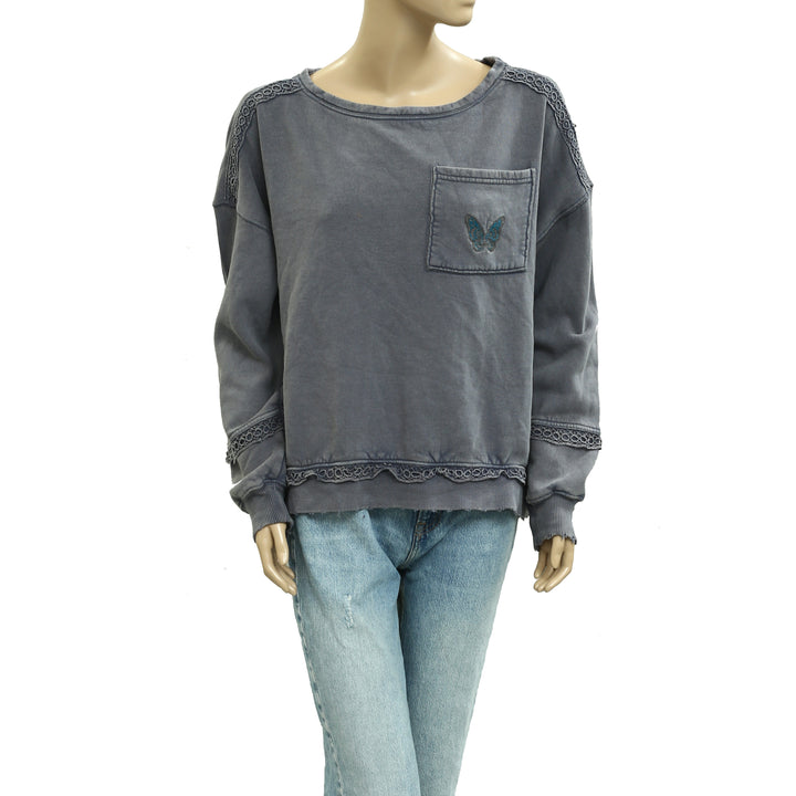 Free People Golden Hour Sweatshirt Top