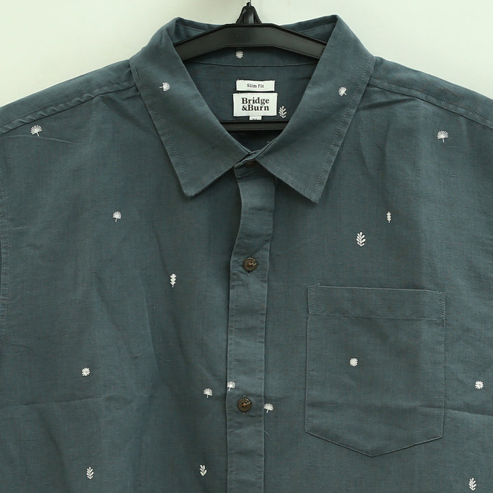 Bridge & Burn Short Sleeves Casual Men's Shirt