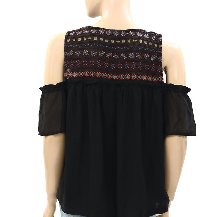 Abercrombie & Fitch Embroidered Blouse Top