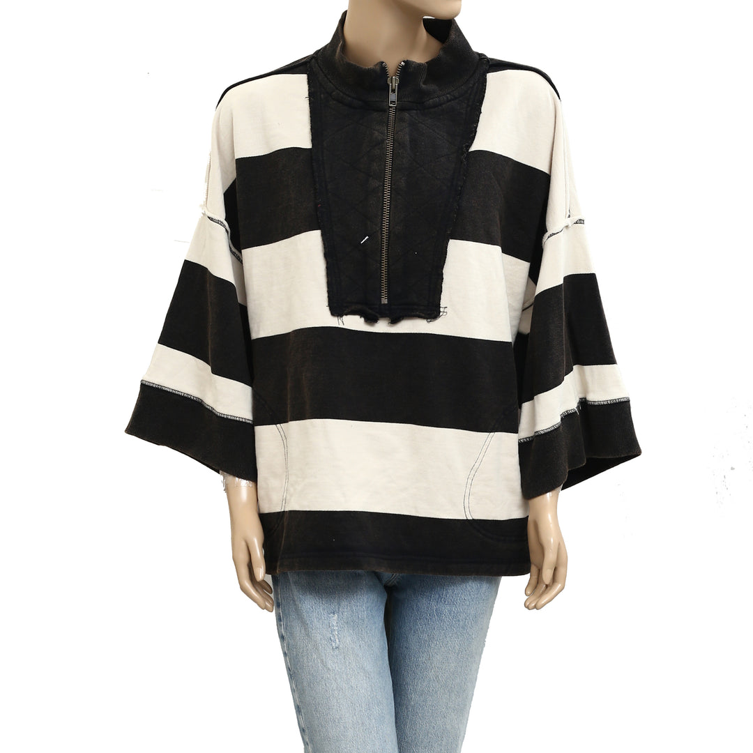 Free People We The Free Seaside Funnel Pullover Top