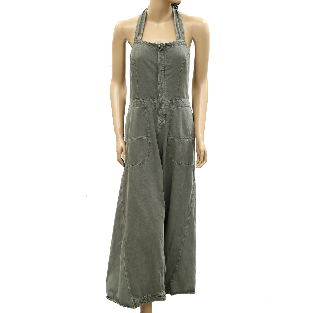 Free People Phoenix Solid Overalls Jumpsuit