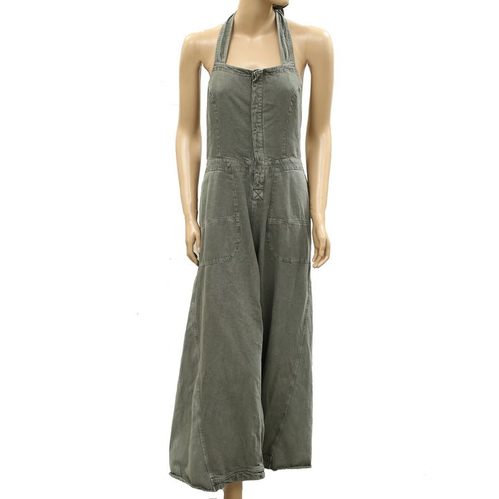 Free People Phoenix Solid Overalls Jumpsuit