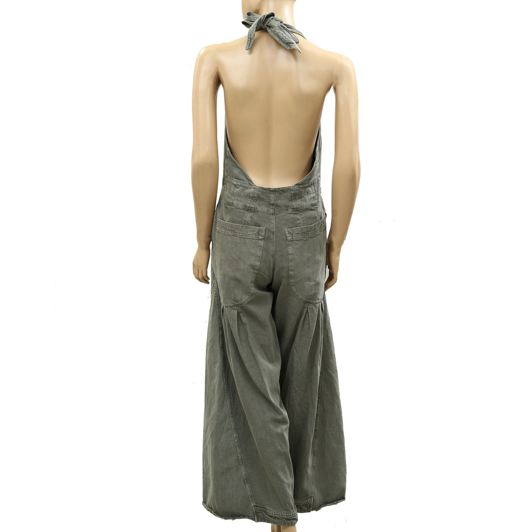 Free People Phoenix Solid Overalls Jumpsuit