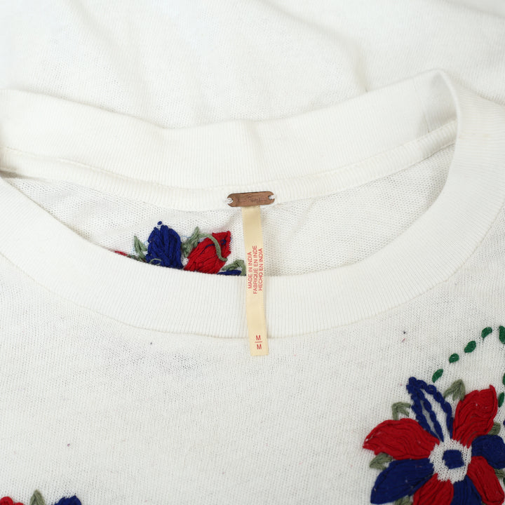 Free People Petal Stitch Tissue Tee Tunic Top