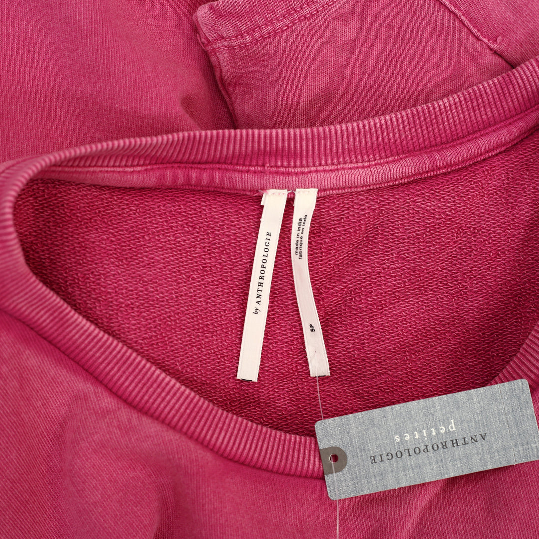 Anthropologie Kris Pleated Sweatshirt Top