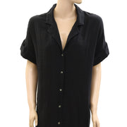 By Anthropologie Short-Sleeve Buttondown Cover-Up Dress