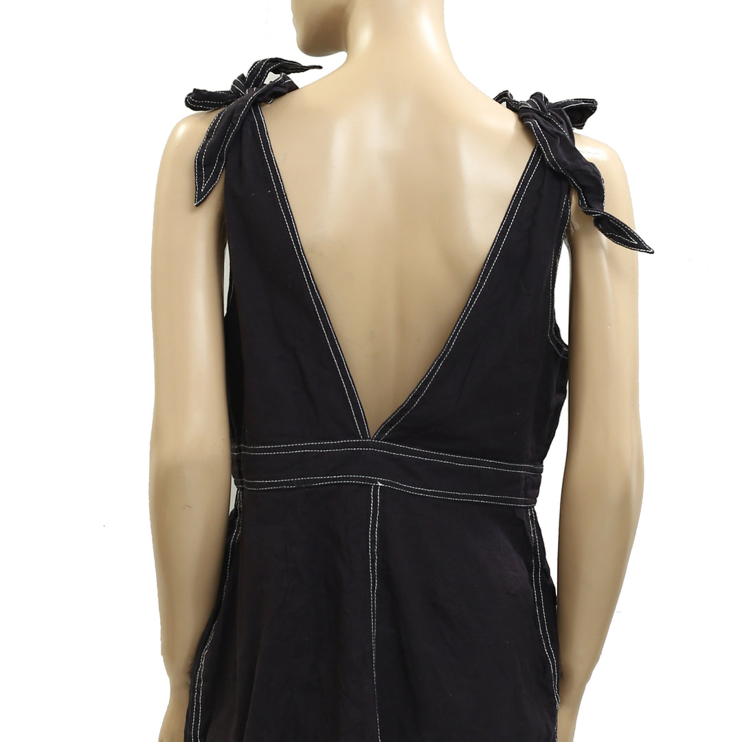 Free People London Town Overall Mini Dress