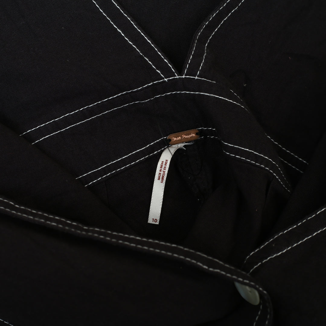 Free People London Town Overall Mini Dress