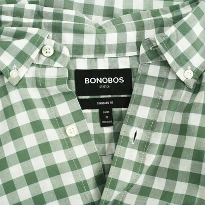 BONOBOS Riviera 格纹印花纽扣男式短衬衫 M