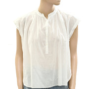 Buck Mason Heirloom Cotton Sleeveless Ojai Shirt Blouse Top