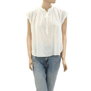 Buck Mason Heirloom Cotton Sleeveless Ojai Shirt Blouse Top