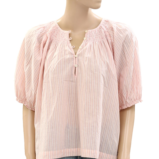 The Great The Smocked Sleep Blouse Top