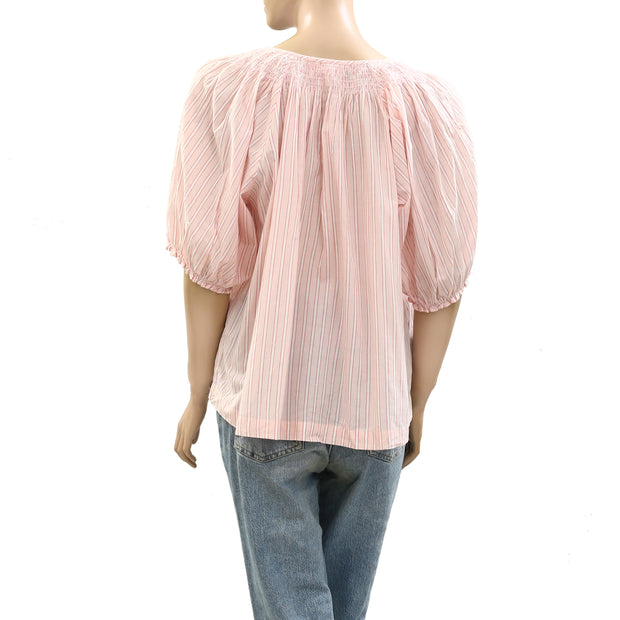 The Great The Smocked Sleep Blouse Top