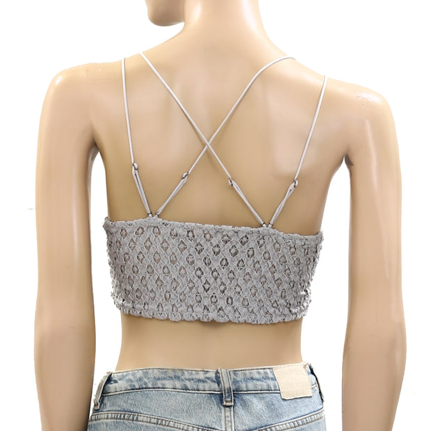 Free People FP One Adella Bralette Embroidered Cropped Top