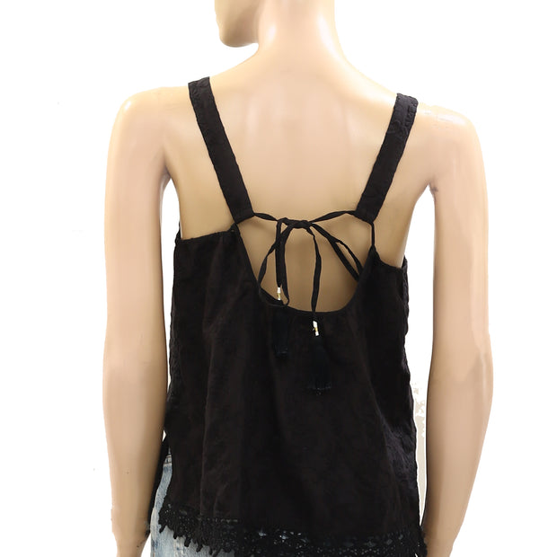 Odd Molly Anthropologie Embroidered Tank Blouse Top