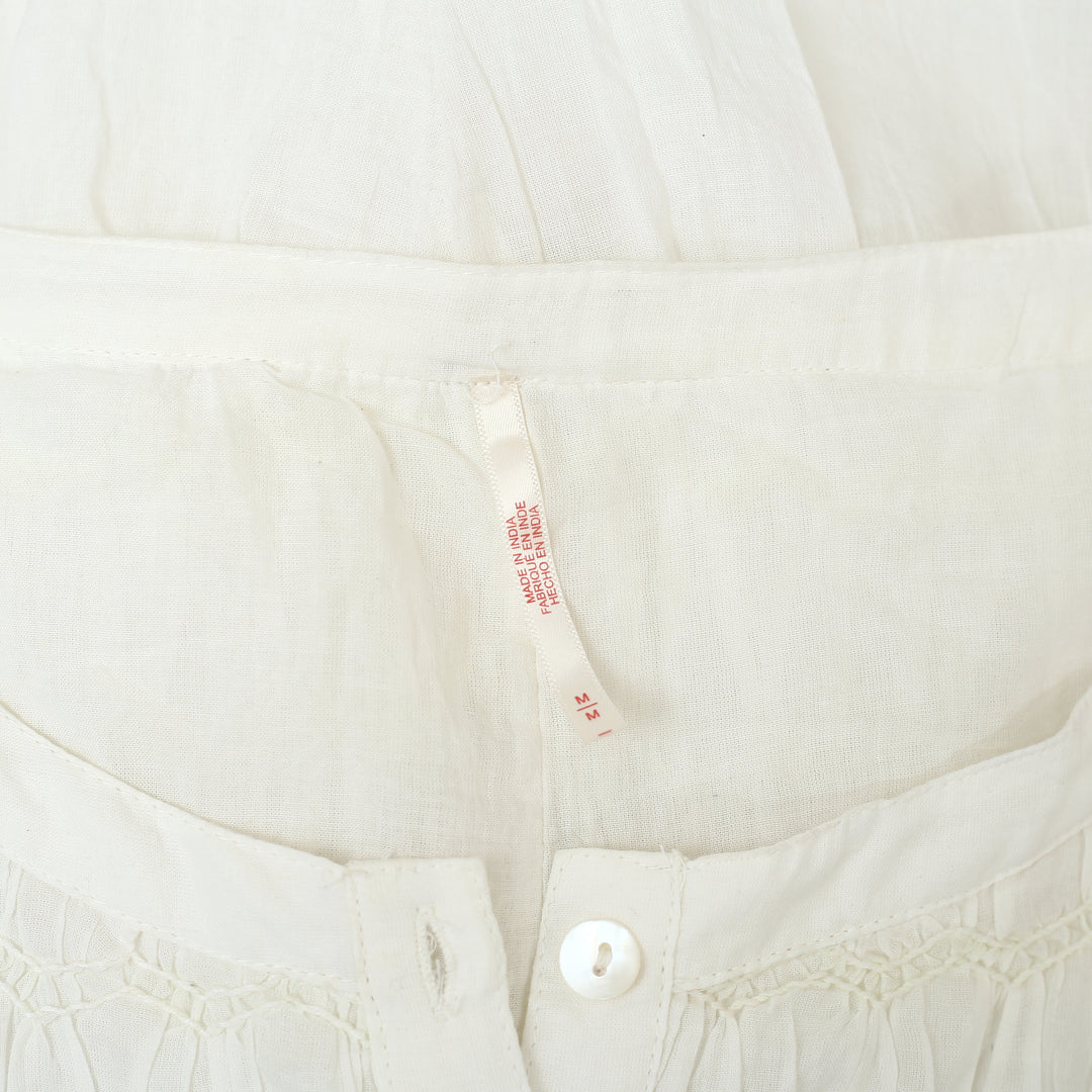 Free People Ruched Lace Romper