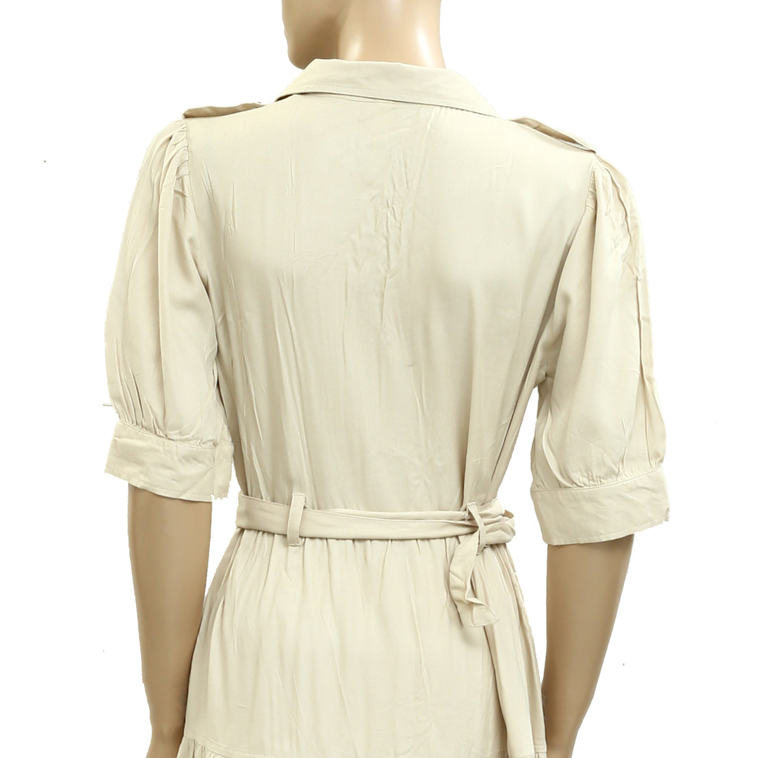 Aeropostale Aero Girls Short Sleeves Tiered Midi Dress