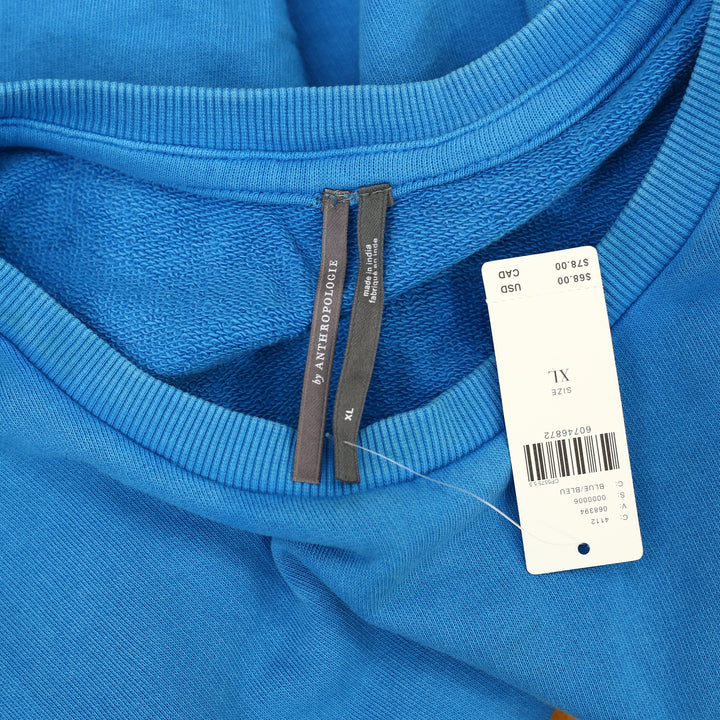 Anthropologie Kris Pleated Sweatshirt Top
