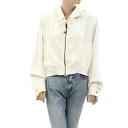 Free People Mix-Up Sweatshirt Hoodie Jacket Top