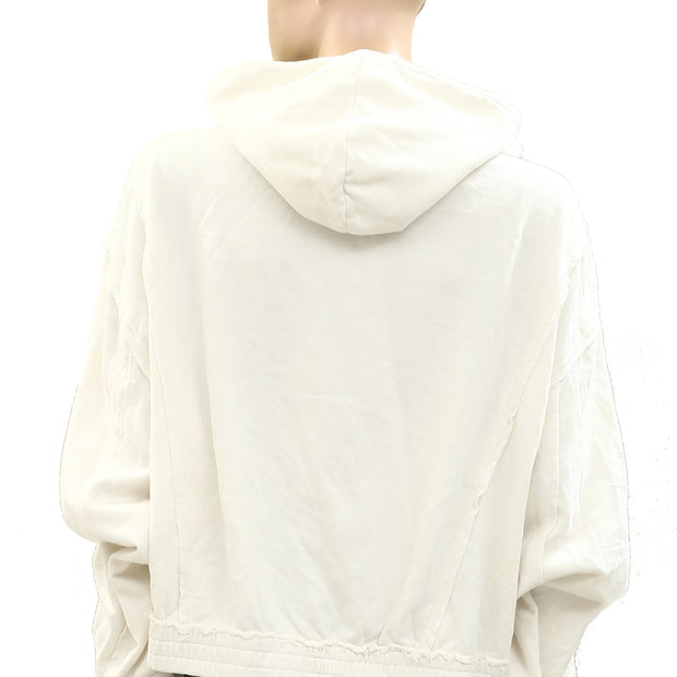 Free People Mix-Up Sweatshirt Hoodie Jacket Top