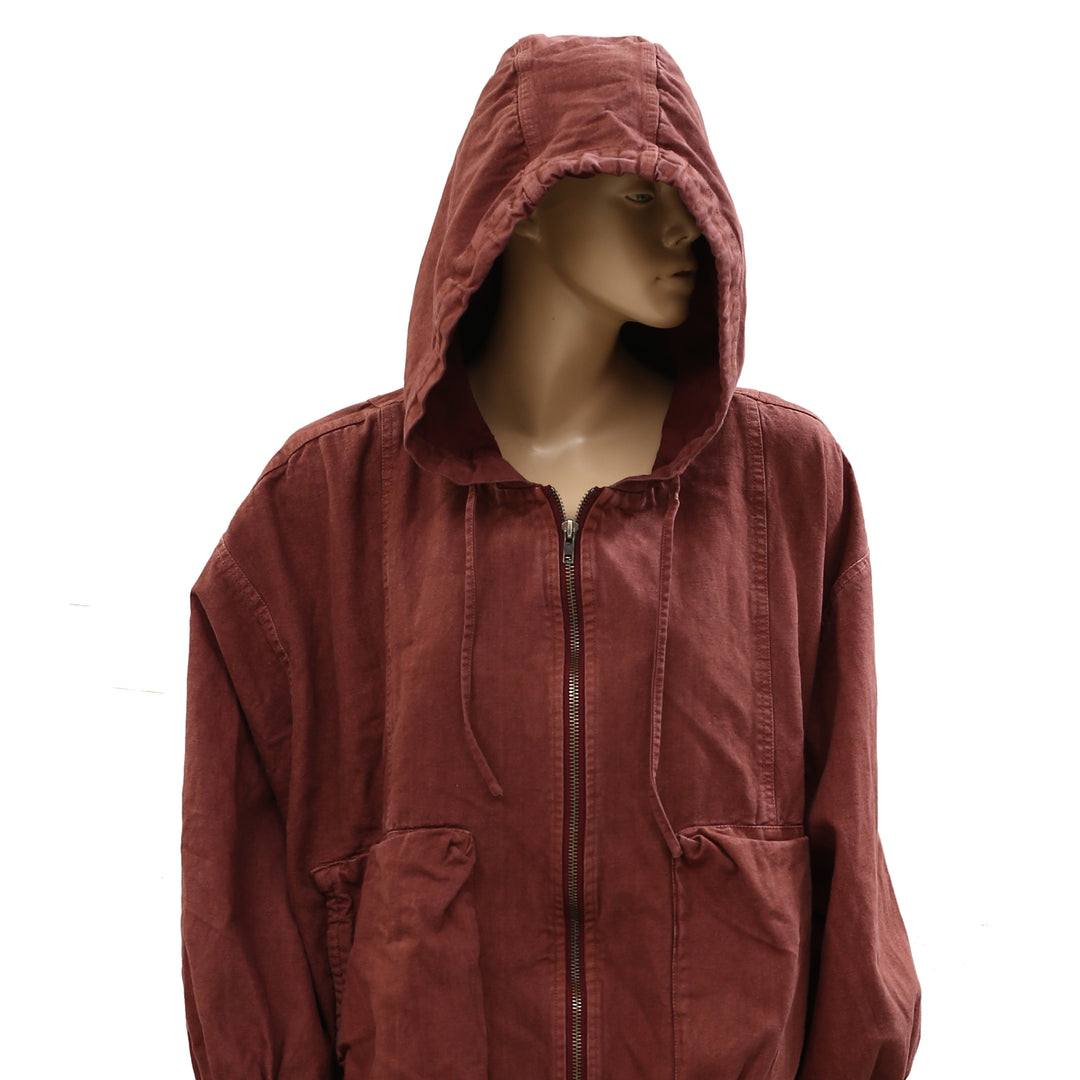 Free People Donny Anorak Utility Hoodie Jacket Top
