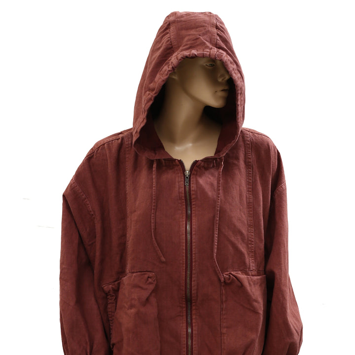 Free People Donny Anorak Utility Hoodie Jacket Top