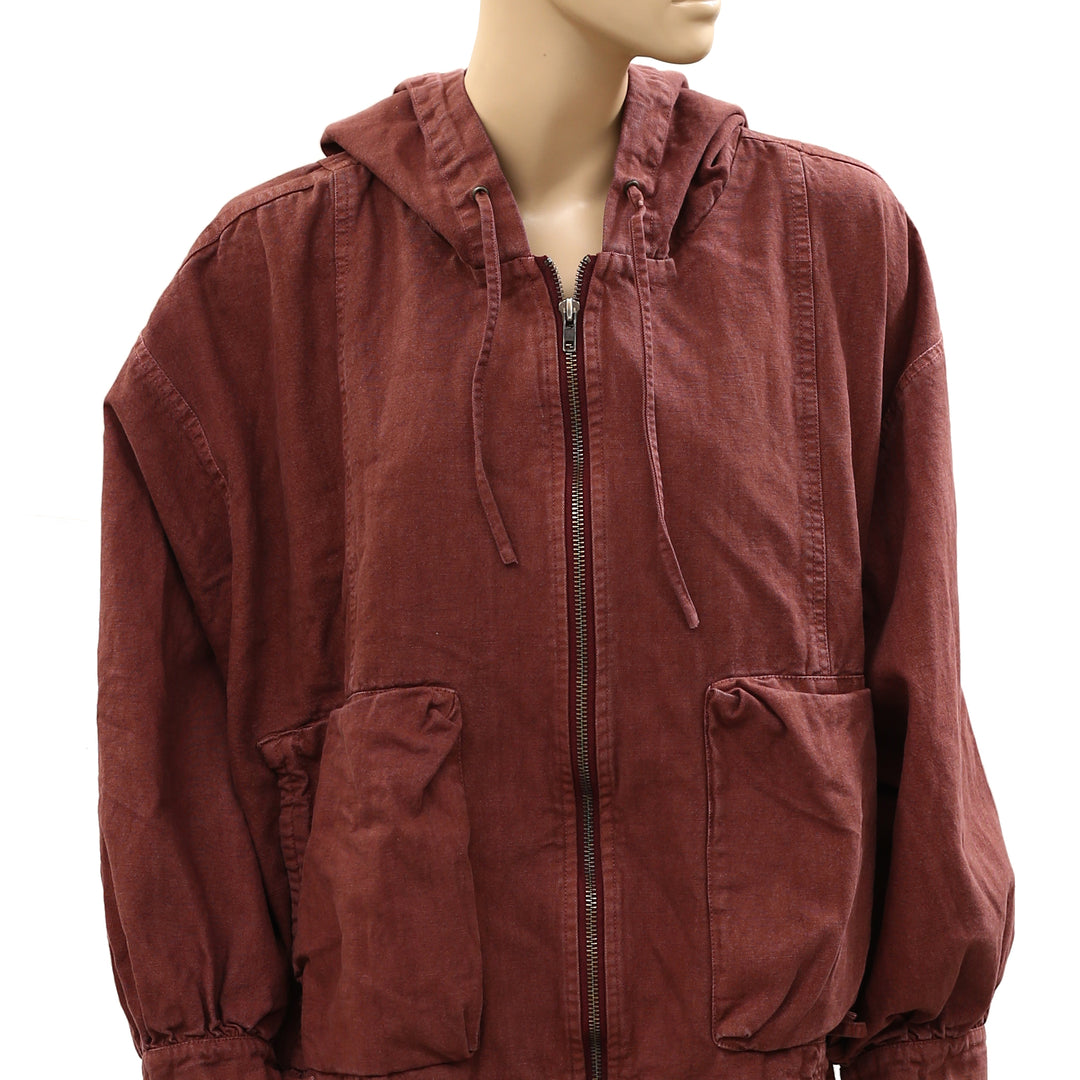 Free People Donny Anorak Utility Hoodie Jacket Top