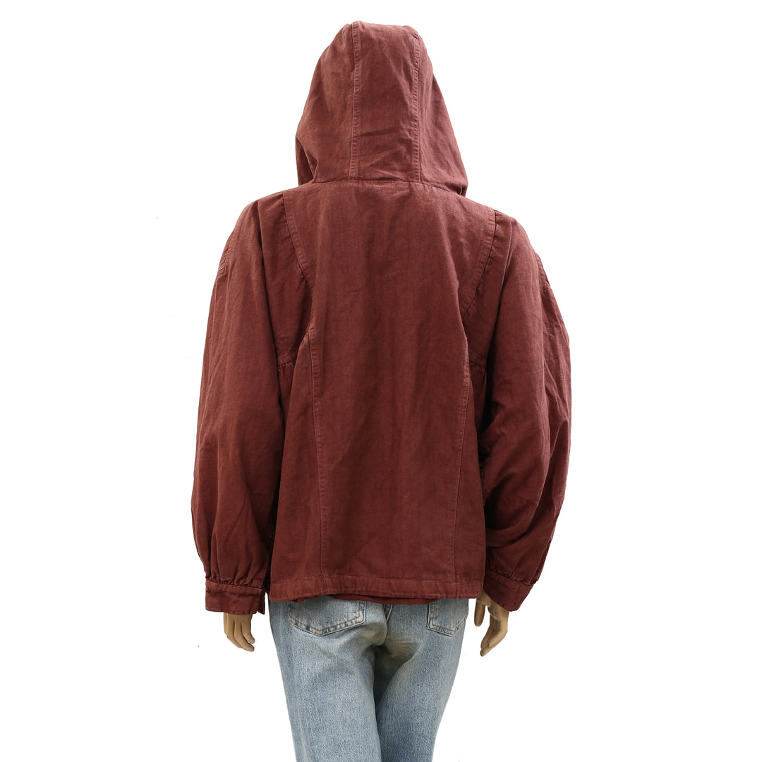 Free People Donny Anorak Utility Hoodie Jacket Top