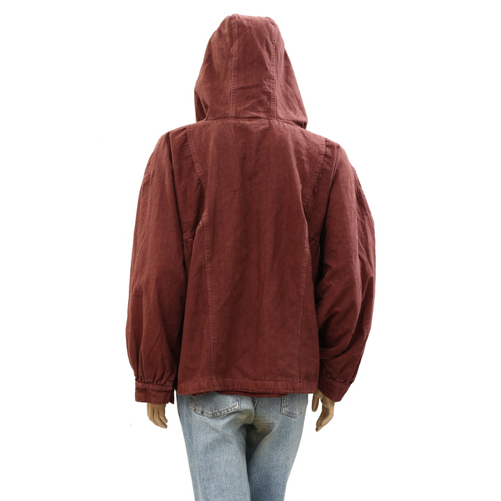 Free People Donny Anorak Utility Hoodie Jacket Top