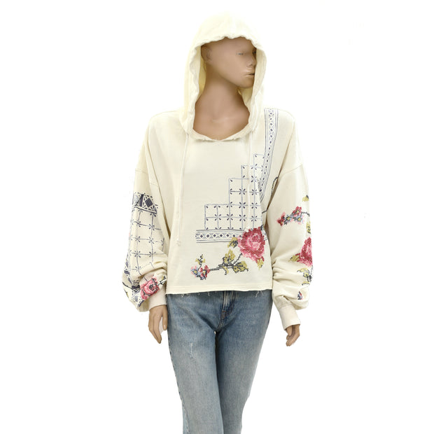 Free People Sweet Treat Pullover Hoodie Top