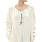 Free People We The Free Henley Solid Tunic Top