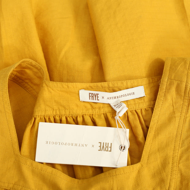 Frye x Anthropologie Marin Yellow Blouse Top