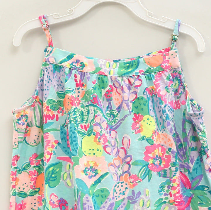 Lilly Pulitzer Girls Mini Dress Lace Fruit Print Tiered Kids
