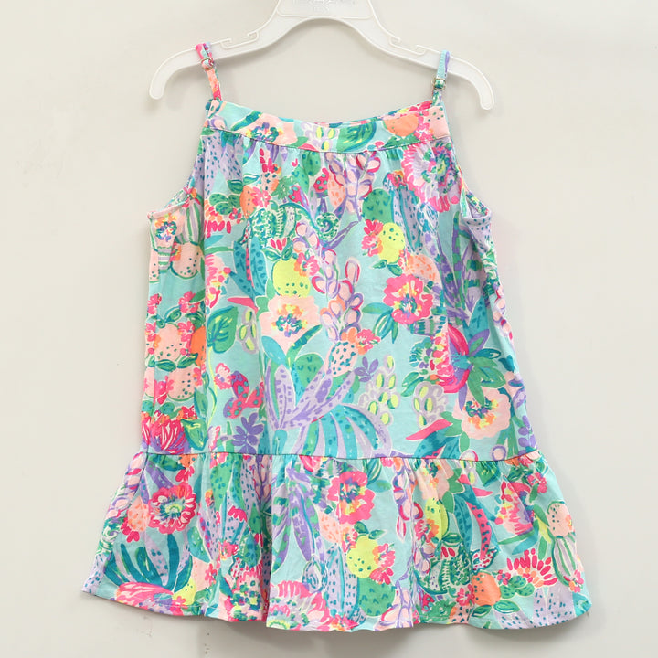 Lilly Pulitzer Girls Mini Dress Lace Fruit Print Tiered Kids