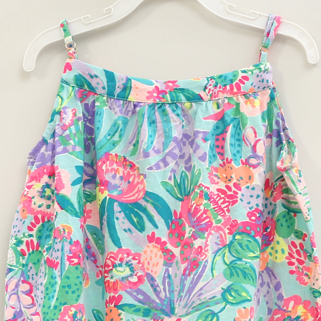 Lilly Pulitzer Girls Mini Dress Lace Fruit Print Tiered Kids