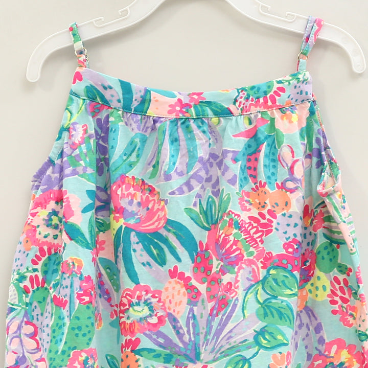 Lilly Pulitzer Girls Mini Dress Lace Fruit Print Tiered Kids