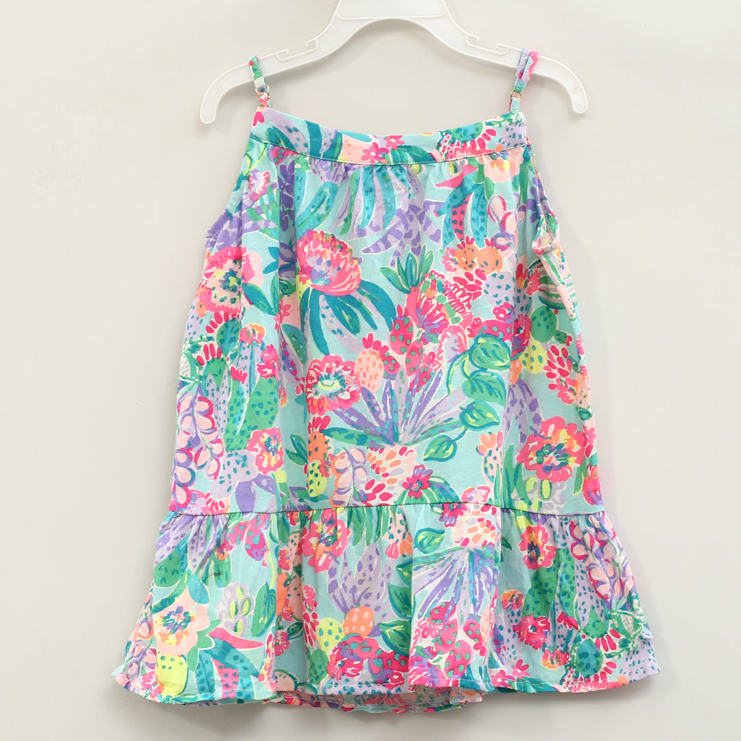 Lilly Pulitzer Girls Mini Dress Lace Fruit Print Tiered Kids