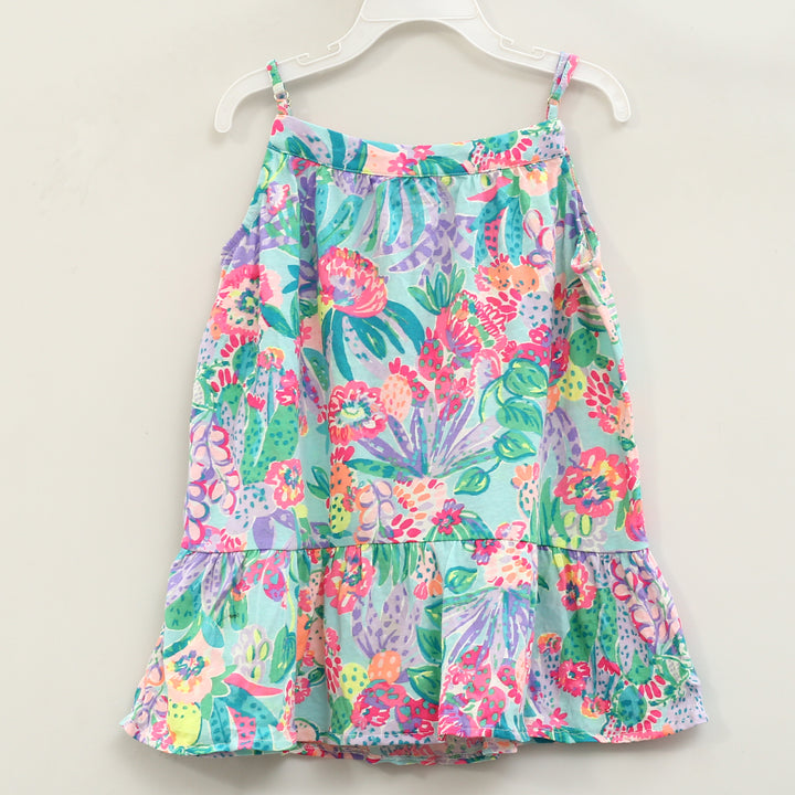 Lilly Pulitzer Girls Mini Dress Lace Fruit Print Tiered Kids