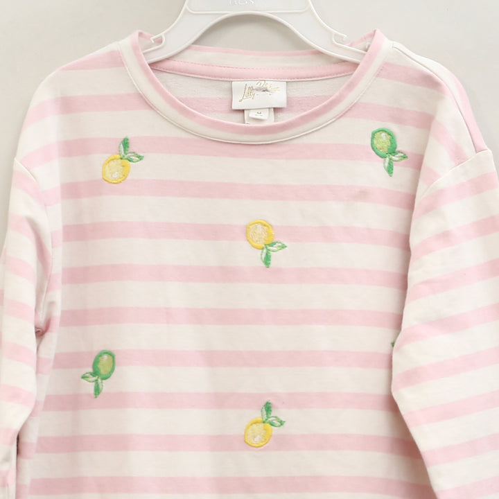 Lilly Pulitzer Mini Ballad Striped Embroidered Sweatshirt