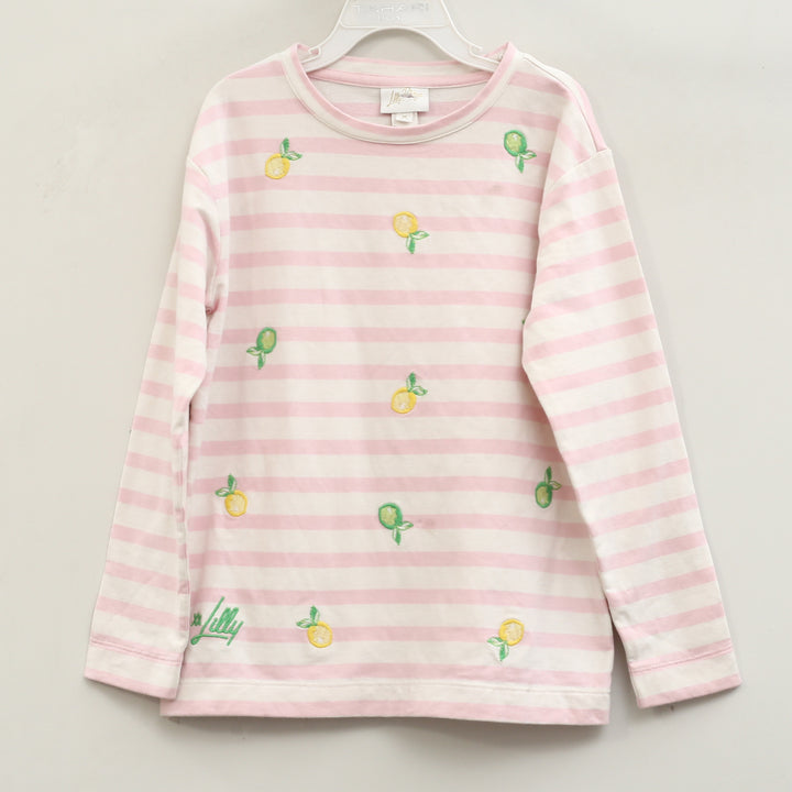 Lilly Pulitzer Mini Ballad Striped Embroidered Sweatshirt