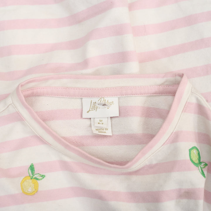 Lilly Pulitzer Mini Ballad Striped Embroidered Sweatshirt