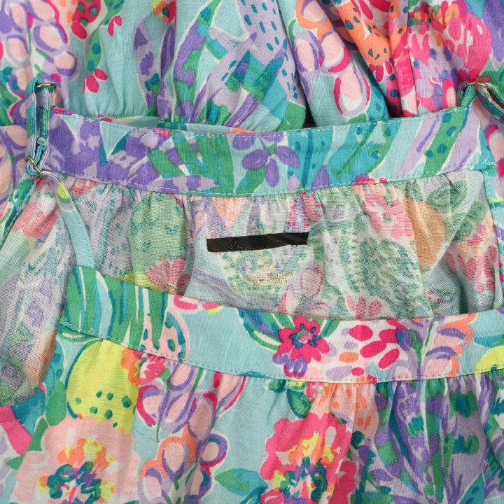 Lilly Pulitzer Kids Girls Mini Dress Tiered Floral Print