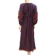 Ulla Johnson Plaid Printed Midi Dress