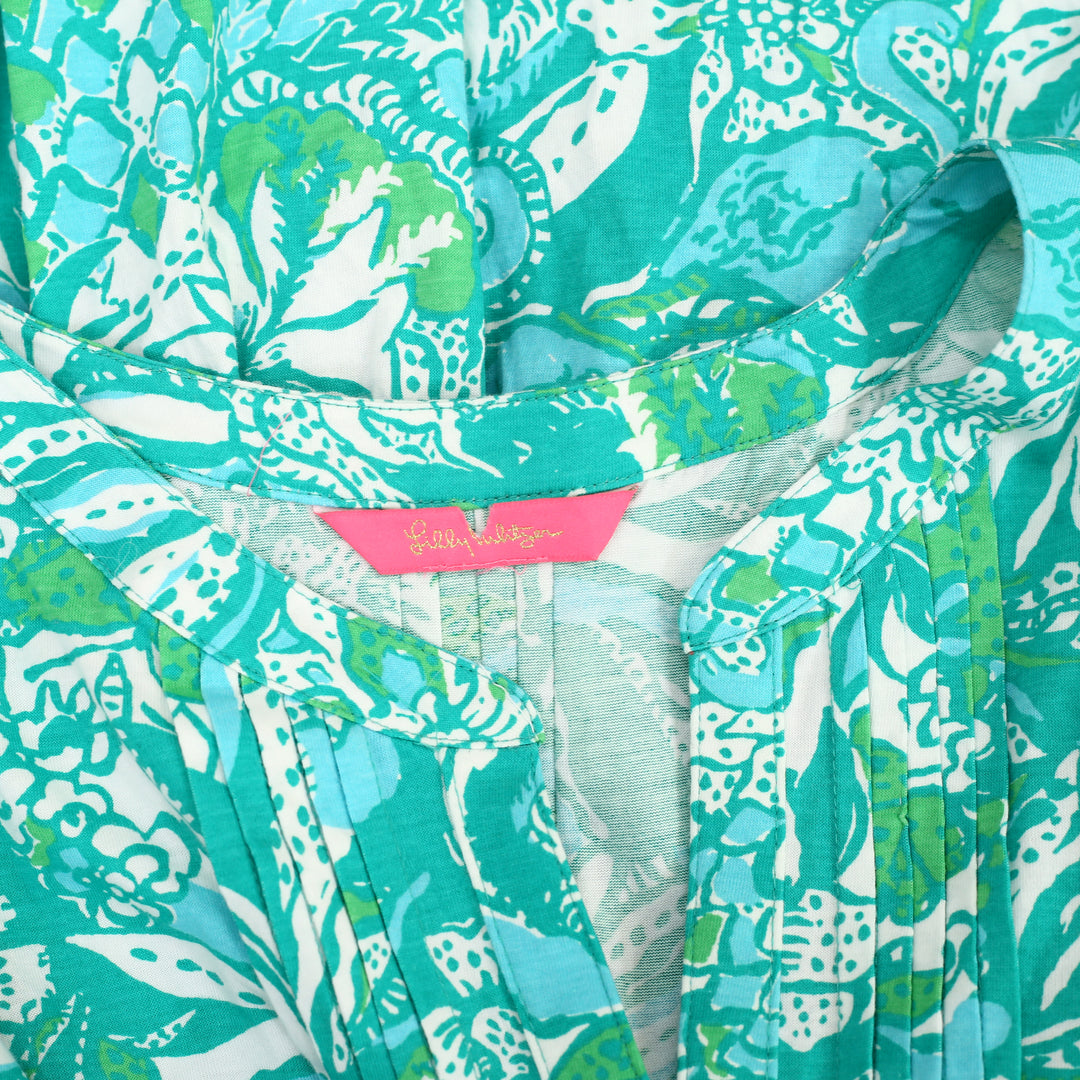 Lilly Pulitzer Golda Blouse Top Amalfi Sound The Sirens