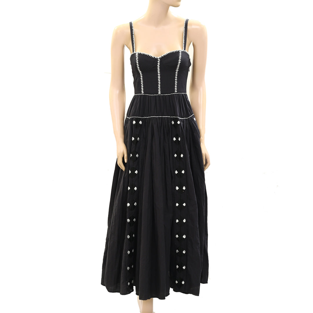 Ulla Johnson Embroidered Cutout Midi Dress White Chocolate Couture Ulla Johnson Embroidered Cutout Midi Dress White Chocolate Couture